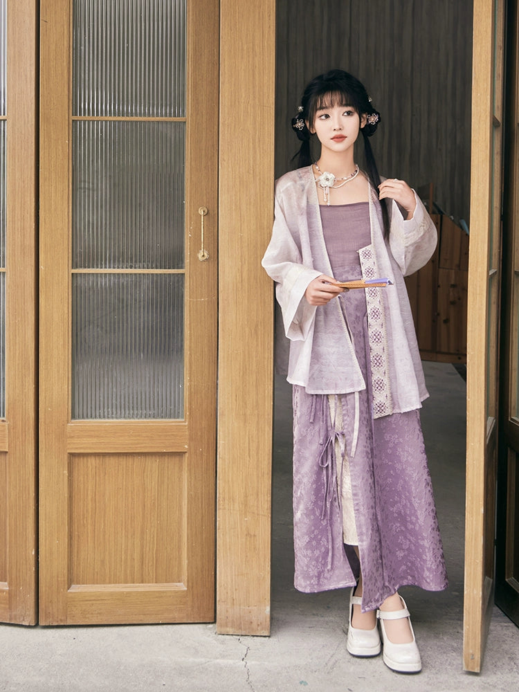 More than thirteen [thin purple] new Chinese coat skirt national style suit modern HanFuDreams
