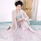 Hanfu Long Sleeve Shirt & Pleated Skirt Set song HanFuDreams Huaxi four-piece set S