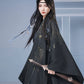 More than thirteen [Qianshan Qilin] black gold embroidered cape pants modern HanFuDreams