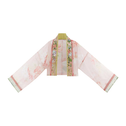 More than Thirteen “Hualinxia” Embroidered Hanfu Set (Cardigan & Suspender Skirt) han HanFuDreams Cardigan S