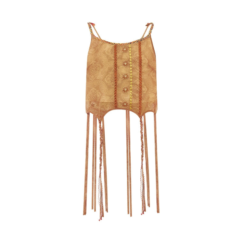 More than thirteen [flowing golden strands] cardigan suspender skirt ethnic style suit modern HanFuDreams Sling, in stock. S
