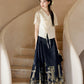 More than Thirteen [Painted Evening] New Chinese Horse Skirt Suit Women modern HanFuDreams