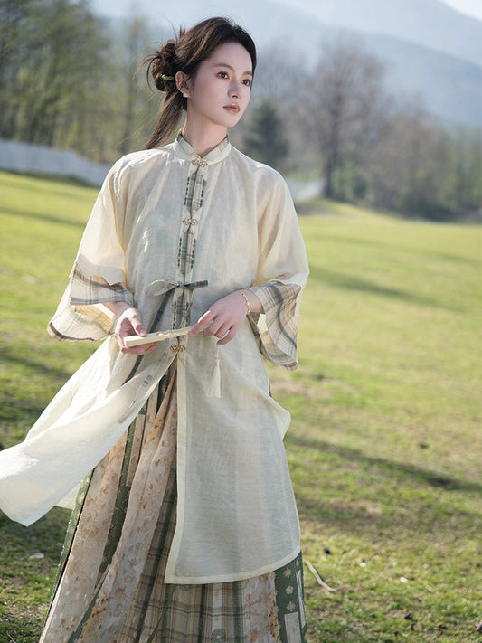 More than Thirteen [清平曲] Spring and Summer Tencel Longshirt Suspender Song Hanfu song HanFuDreams