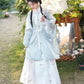 More than thirteen [thin jade cutting cream] square collar cardigan horse face skirt Ming Hanfu ming HanFuDreams