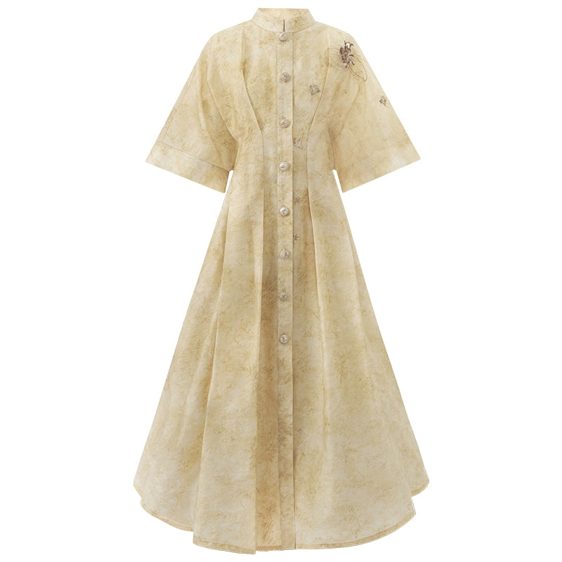 More than thirteen [闻钟] Tencel dress national style suit women modern HanFuDreams dress XS