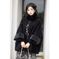 Han element cloak coat imitation fox fur collar hanfu women