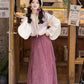 Tang Zhuanzi stand-up collar short shirt torn skirt Hanfu women