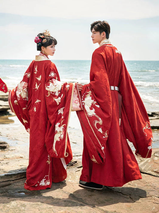 More than thirteen [和合花开] Song-made Hanfu men's wedding clothes HanFuDreams
