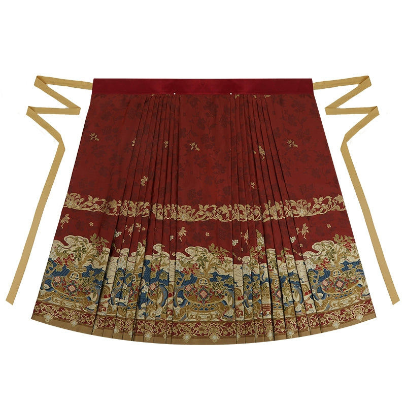 More than thirteen [plain porcelain] horse skirt top set ming HanFuDreams Horse Dress (Red) XS