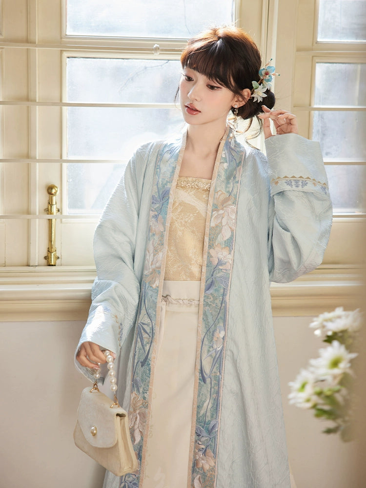 More than Thirteen [He Ye Wuyue] Embroidered Zi suspender horse dress Hanfu han HanFuDreams