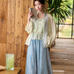 (Pre-Order)Clear Light - Embroidered Tencel Pojian Duijin & Poqun Set modern Shisanyu