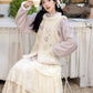 Chi Xia [Taro Shake] is a short jacket with a stand-up collar and a skirt han HanFuDreams