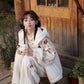 More than thirteen [such as flame] fleece embroidered jacket pants warm suit modern HanFuDreams