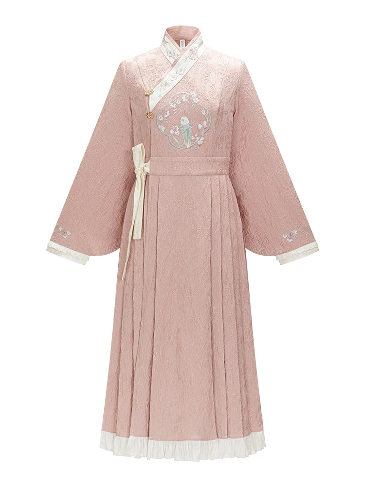 Chi Xia [One mouthful of peach ji] Han element sticker jacquard dress han HanFuDreams