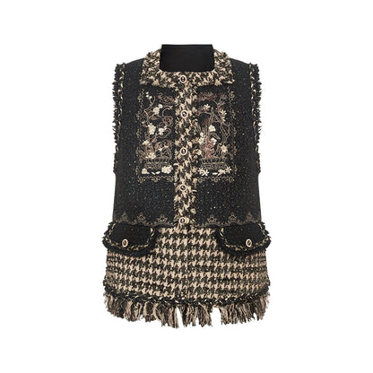 More than thirteen [gold ink loose smoke] improved three-pleated skirt than a collar shirt modern HanFuDreams Bijia (Improved) S