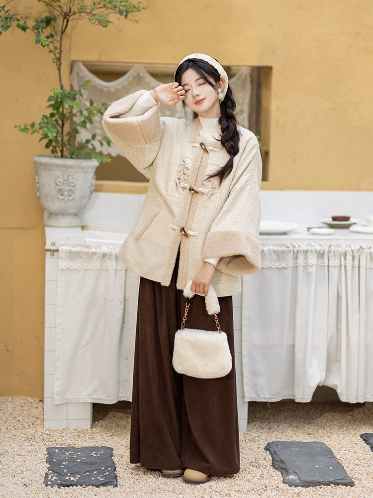 Han element short jacket improved Song pants Hanfu women