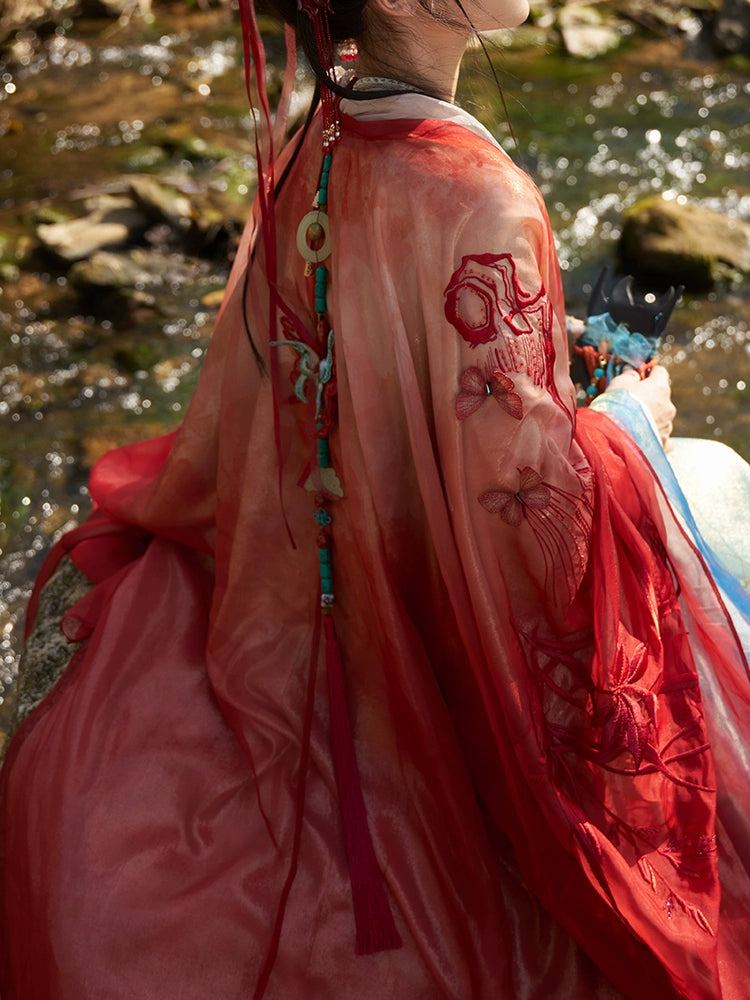 More than thirteen [Flowers and Thousand Trees] Hanfu with waist seal necklace accessories set accessories HanFuDreams