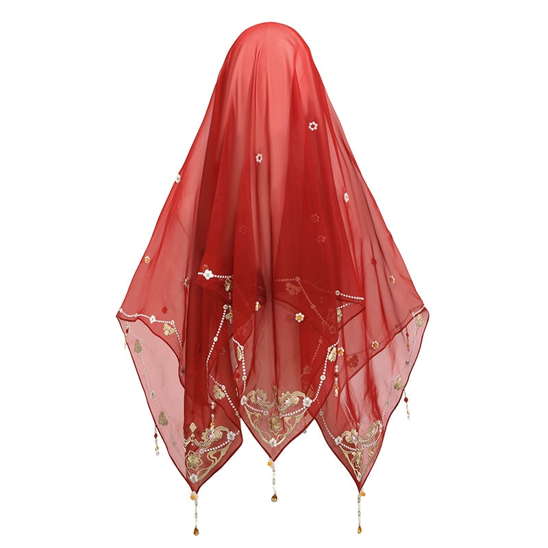 More than thirteen [鸾凤仙羽] straight collar chest skirt wedding dress Tang Hanfu women tang HanFuDreams veil XS