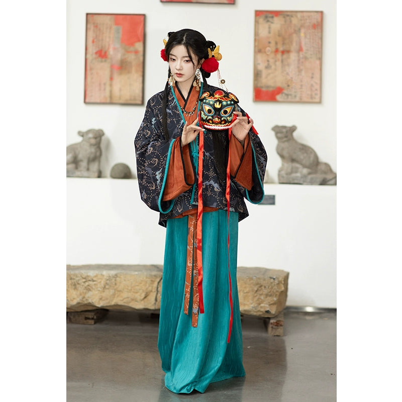 Jin pleated clothes on the broken skirt Hanfu women