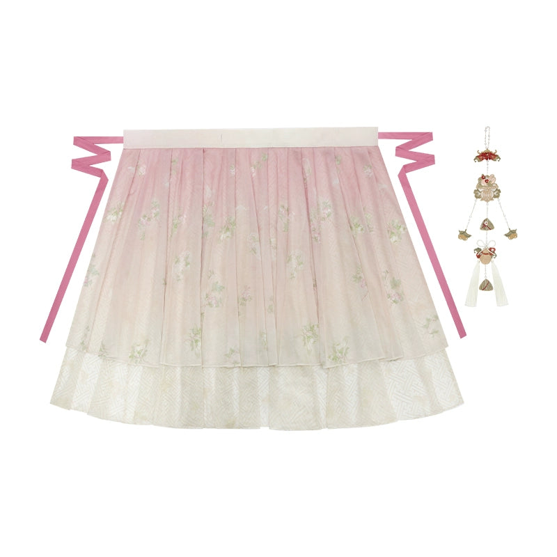 More than thirteen [青艾少女] summer cardigans and broken skirts Song Hanfu song HanFuDreams Broken skirt (including accessories) S