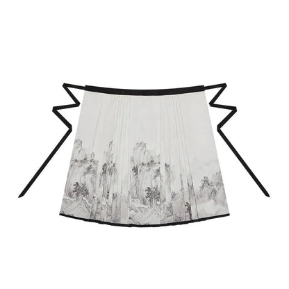 Hanfu Shirt Longer Than Armor Horse Face jin Chixia Horse skirt S