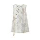 Embroidered Tencel Vest and Shorts Chic Set modern More than thirteen vest S