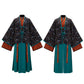 Jin-style Pleated Upper Garment and Ripped Skirt Hanfu for Winter