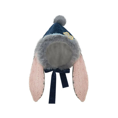 More than thirteen [plush rabbit police officer] winter cute plush jacket culottes modern HanFuDreams Hats (with accessories) S