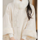 Han element cloak coat imitation fox fur collar hanfu women