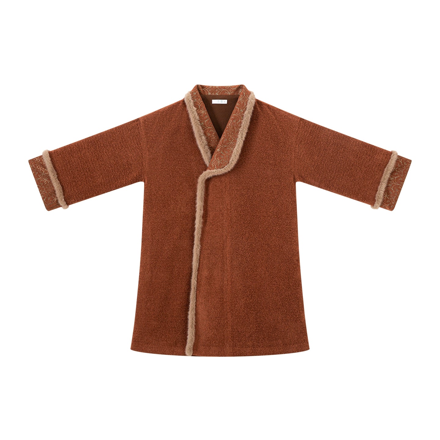 Chi Xia [Weaving Hua] Fleece Chenier Tang Coat Multi-colored Tang System
