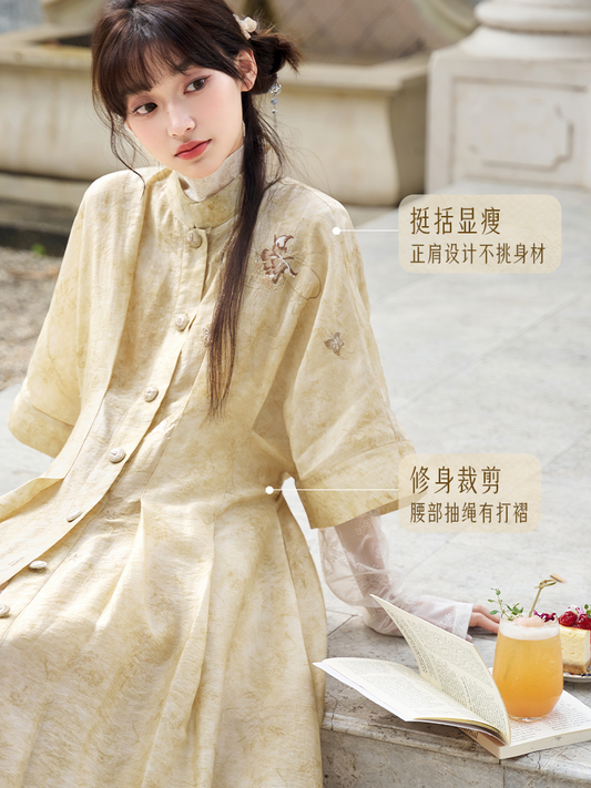 More than thirteen [闻钟] Tencel dress national style suit women modern HanFuDreams