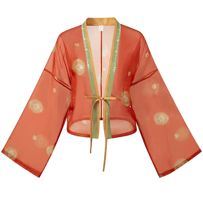 [Tang Banquet] Embroidered Silk Hanfu for Performance tang Shisanyu Cardigan XS