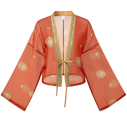 [Tang Banquet] Embroidered Silk Hanfu for Performance tang Shisanyu Cardigan XS