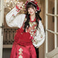 Flower Fairy Story [Cherry Tea Party] Pipa Sleeve Horse Dress Set Han han HanFuDreams