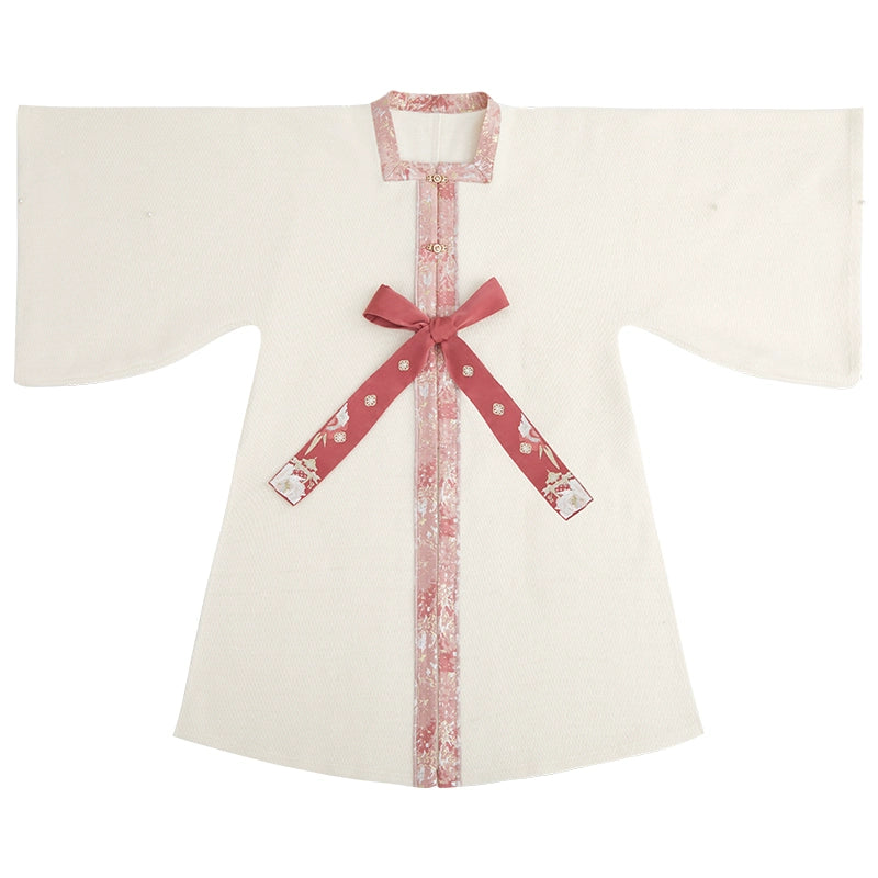 More than thirteen [flower wall lantern fair] square collar cardigan horse face skirt Ming ming HanFuDreams Square collar cardigan XS