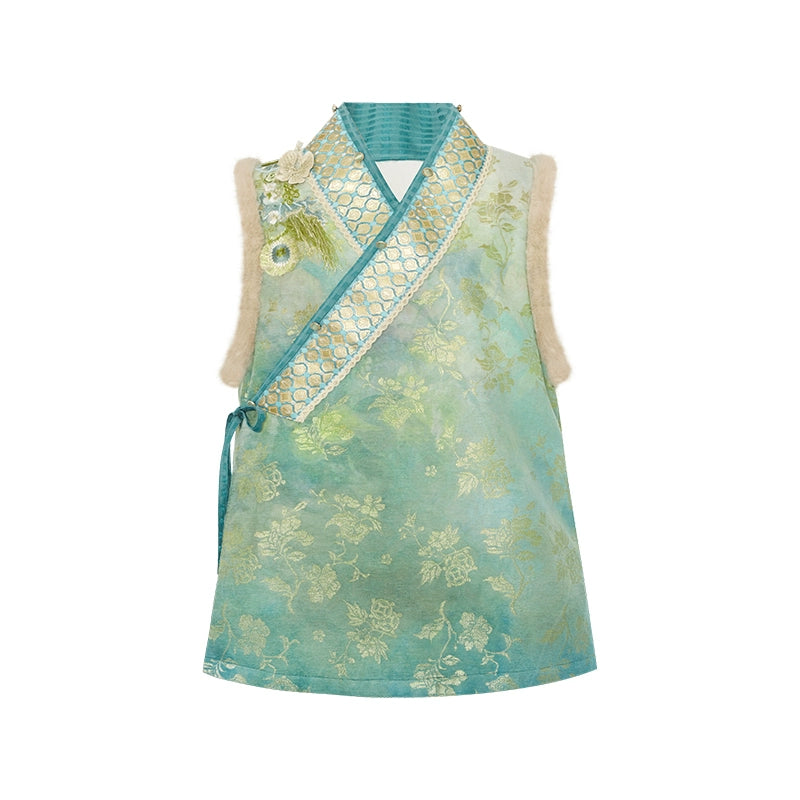 More than thirteen [Empty Mountain Evening Photo] Weaving Gold Bijia Horse Face Skirt Ming ming HanFuDreams than a S