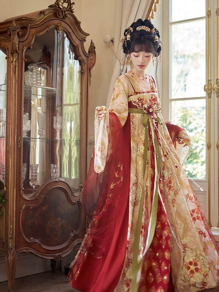 More than thirteen [火树银花] cardigan suspender chest skirt Tang Hanfu women tang HanFuDreams