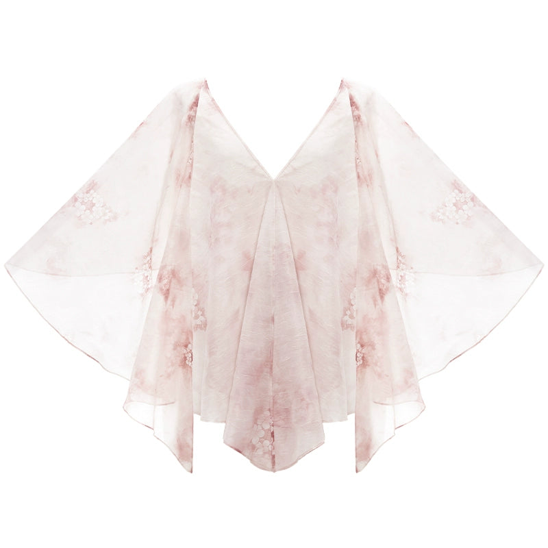 More than thirteen [Huaixiu] Huo Xiuxiu national style printed cheongsam modern HanFuDreams shawl S