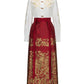 Ming-style red toasting horse face skirt, cloud shoulder Hanfu. HanFuDreams Fashion
