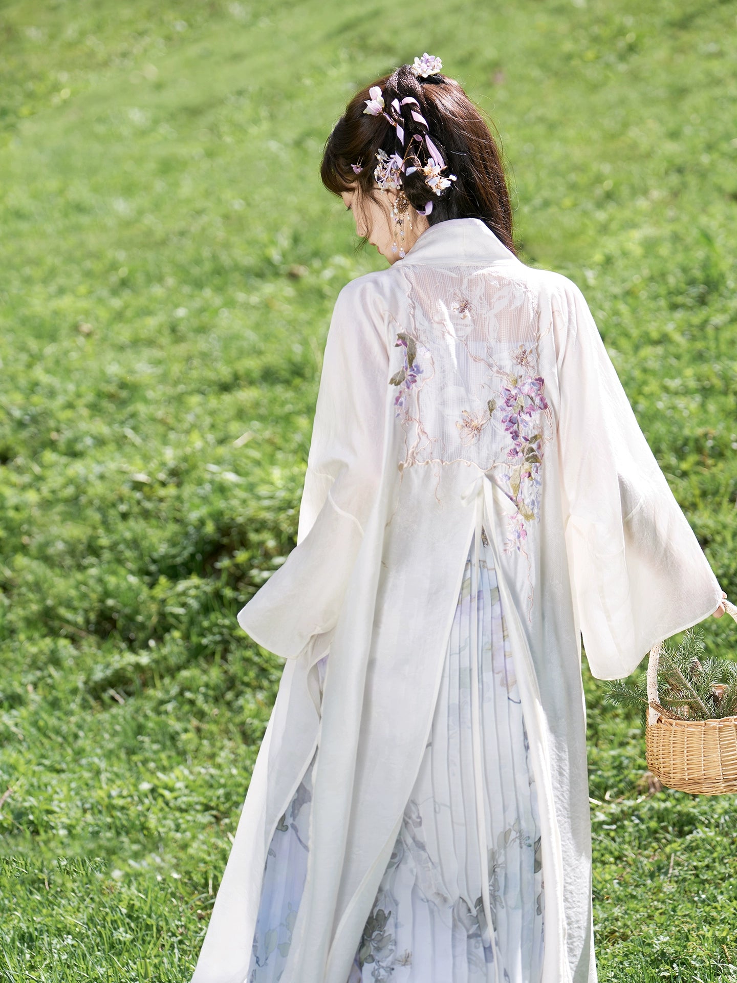 More than thirteen [文藤丹青] Tencel suspender hundred skirts Song Hanfu women song HanFuDreams