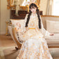 Flower Fairy Story [Golden Branch Rabbit Shadow] Pipa Sleeve Horse Dress Han Yang Eclectic Han han HanFuDreams