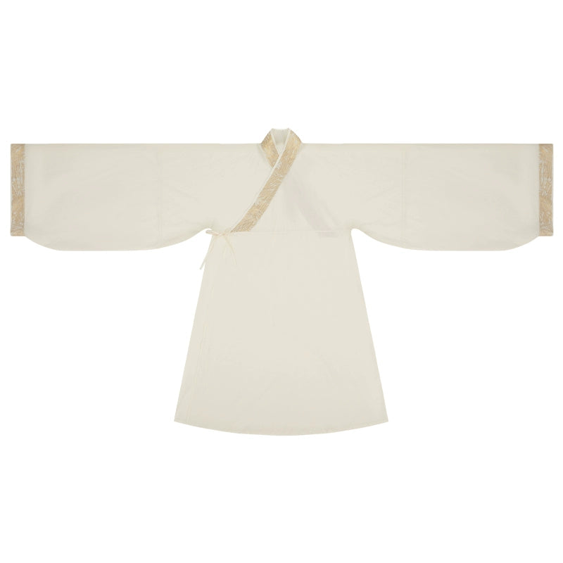 More than thirteen [Wenzhu Qingyin] Spring big-sleeved shirt straight train embroidered cold Hanfu han HanFuDreams Straight train XS