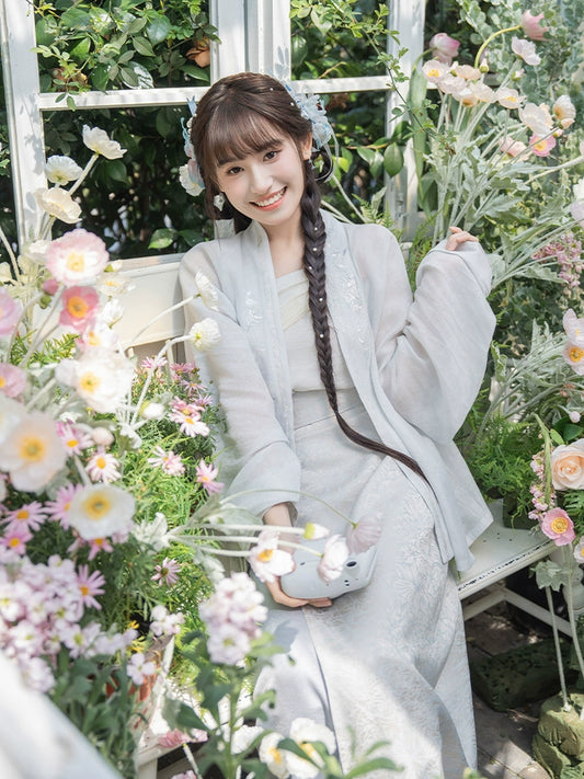 More than thirteen [Yunsheng smoke] cardigan with two skirts, Song Dynasty Hanfu song HanFuDreams