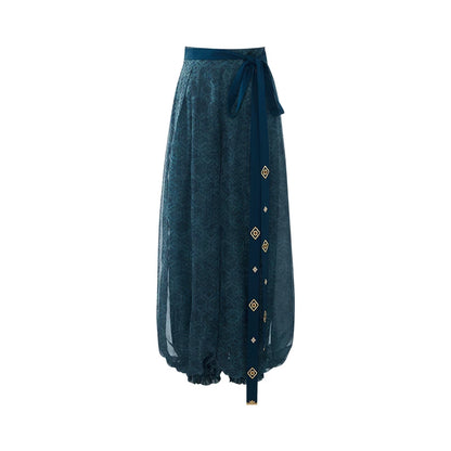 Wanhua Window Banbi Set—Printed Vest, Camisole & Bloomers modern Shisanyu Bud trousers S