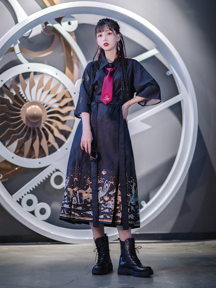 Han element horse dress Hanfu han HanFuDreams