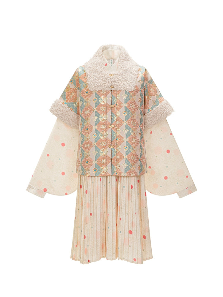 Chi Xia [Flower Tea Party] Square collar than a long shirt Ming ming HanFuDreams