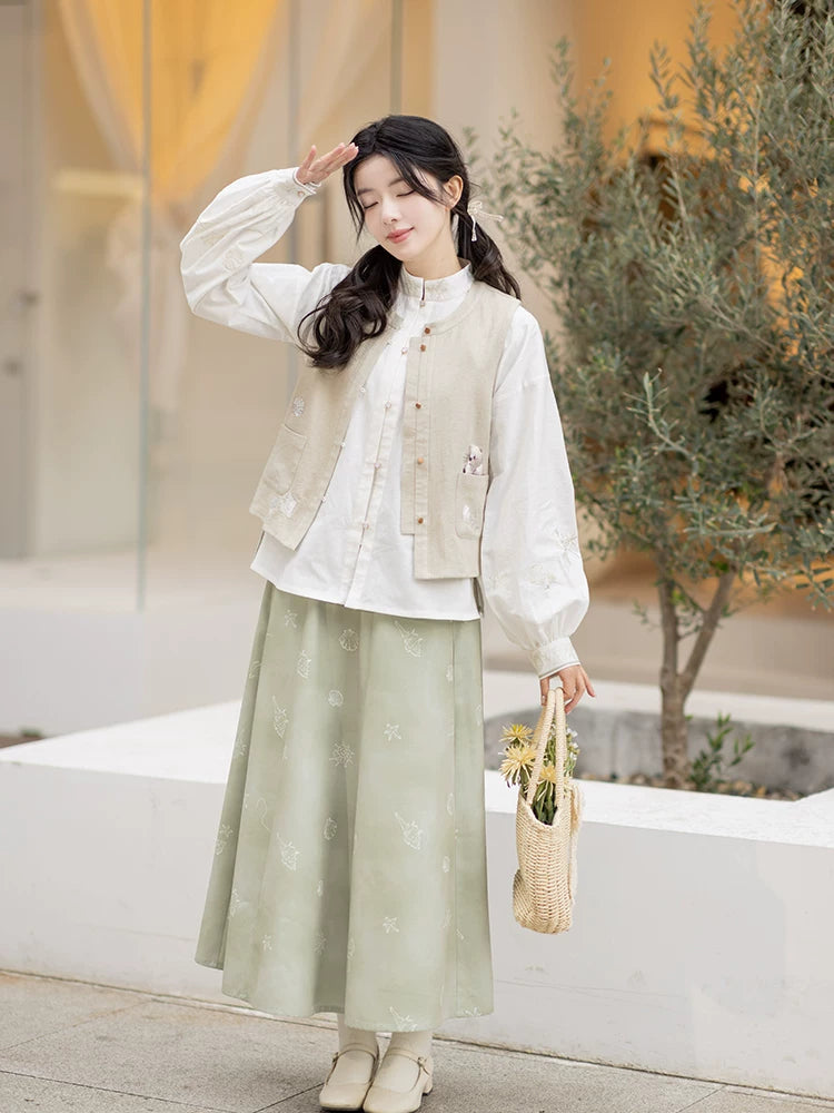 Chi Xia [Otter and Shell Sea] Han Element Armor Skirt han HanFuDreams