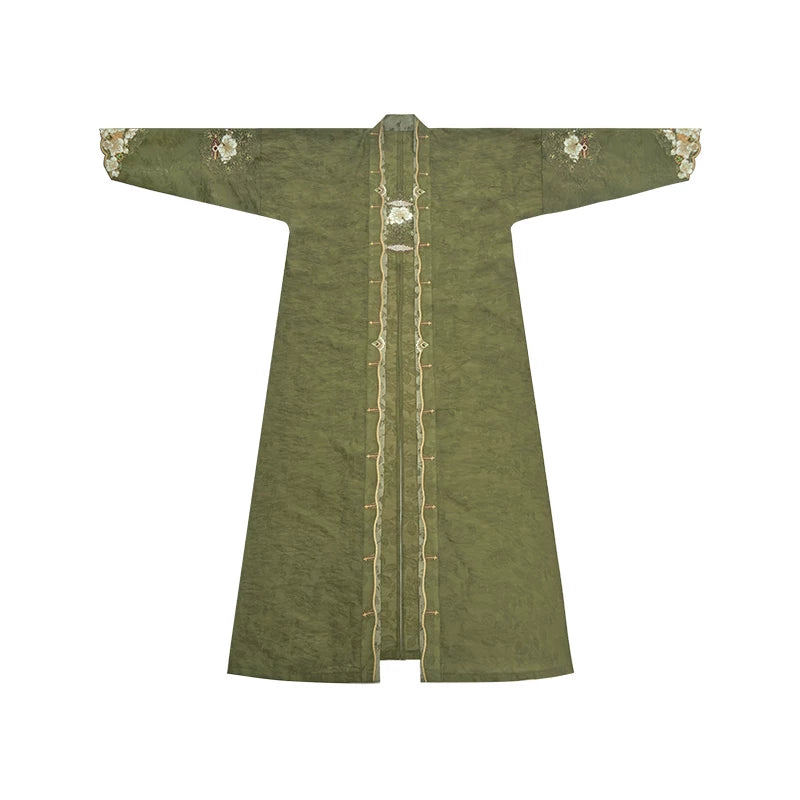 [Pear Blossom] Embroidered Song Style Hanfu Set song HanFuDreams Long Robe S