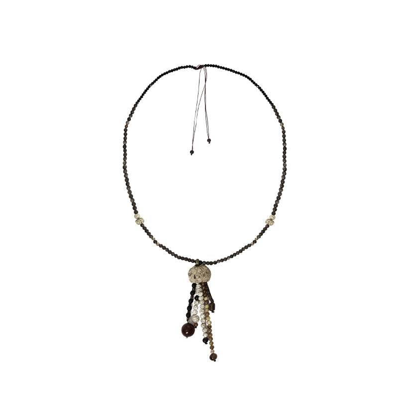 More than thirteen [heavy sandalwood condensing fragrance] Xiaoxiangfeng jacket velvet suspender skirt modern HanFuDreams necklace S