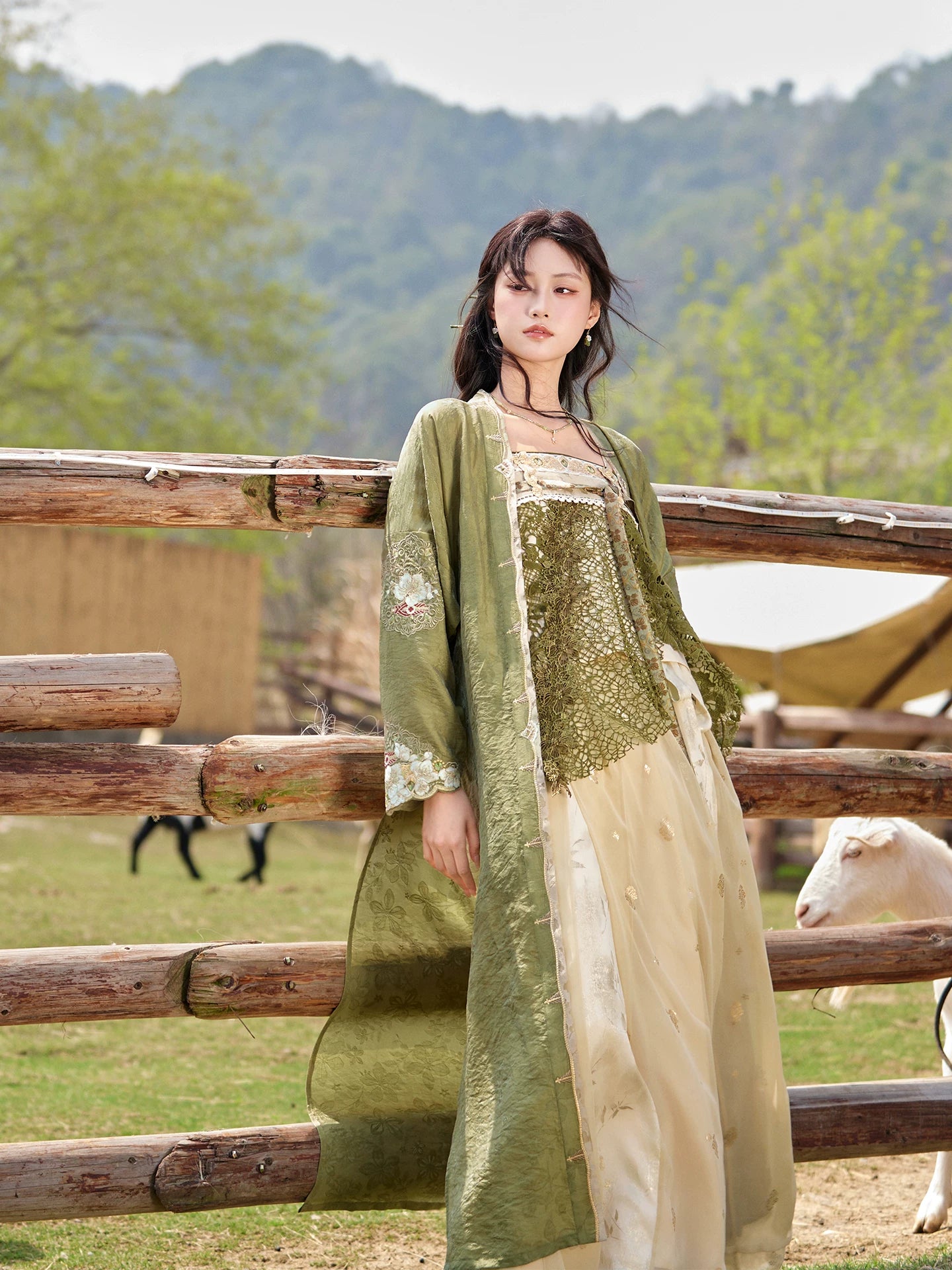 [Pear Blossom] Embroidered Song Style Hanfu Set song HanFuDreams